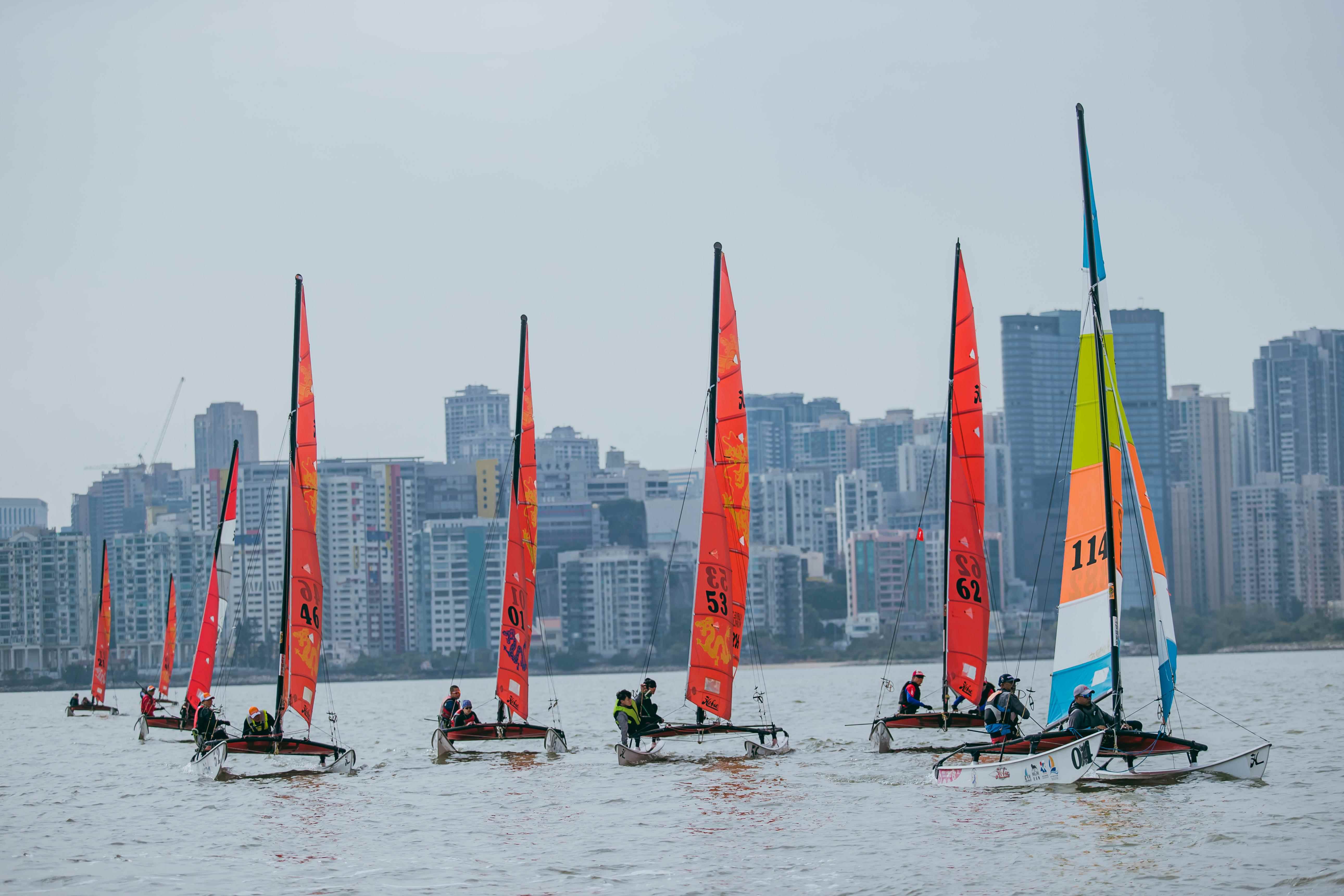 8 雙體帆船國際邀請賽賽事競爭激烈。.jpg
